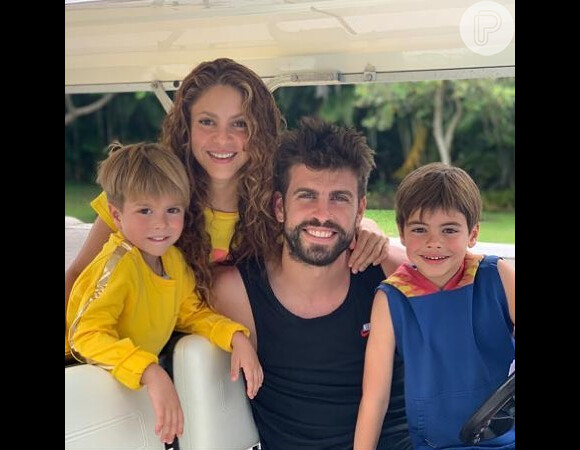 Piqué e Shakira têm dois filhos juntos