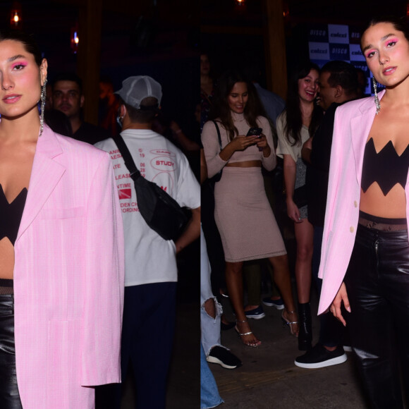 Como usar cropped no Outono-Inverno? Sasha Meneghel dá resposta fashion em look para festa