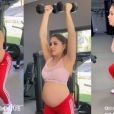 Camila Ângelo mostra rotina de treinos na reta final da gravidez