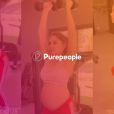 Na reta final da gravidez, Camila Ângelo mostra barrigão em treino pesado e personal elogia: 'Focada'