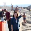Débora Bloch grava cenas de 'Sete Vidas' em orla de praia no Rio de Janeiro