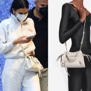 Bolsa branca de Bruna Marquezine é da Balenciaga e está avaliada em R$ 9,2 mil