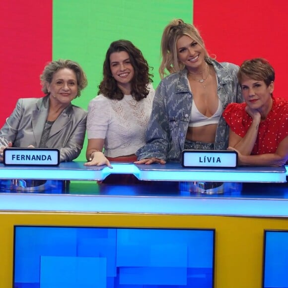 Fafy Siqueira participou de quadro do 'Caldeirão' com Fernanda Lorenzoni, sua companheira há seis anos