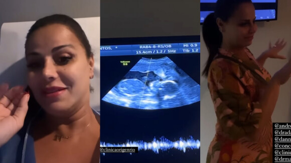 Viviane Araújo faz novo ultrassom antes de desfile de Carnaval na gravidez: 'Joaquim está lindo'
