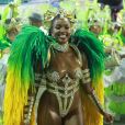 Iza abriu a noite de desfiles na Sapucaí como Rainha de Bateria