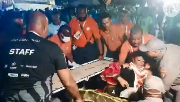 Integrante da Paraíso do Tuiuti teve perna esmagada por carro alegórico