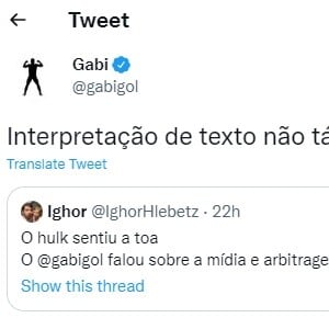 Segundo Gabigol, ele não estava criticando Hulk em seu comentário