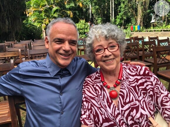 Ângela Leal e Ângelo Antonio se reencontram 32 anos após serem Maria Bruaca e Alcides na novela 'Pantanal'