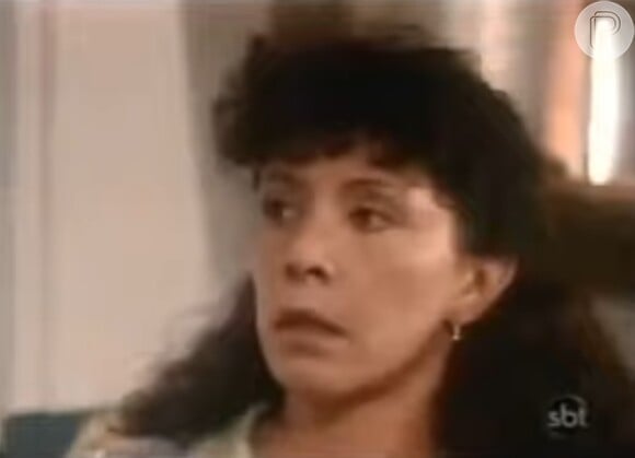 Ângela Leal em cena como Maria Bruaca na 1ª versão da novela 'Pantanal'