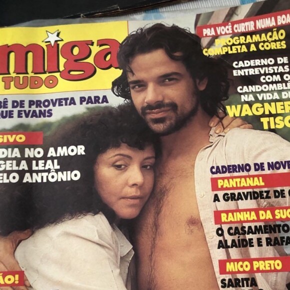 Ângela Leal e Ângelo Antonio foram capas de revistas em 1990 pela 1ª versão da novela 'Pantanal'