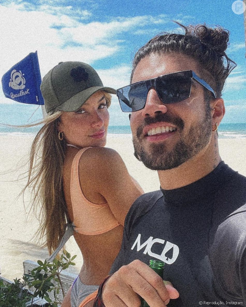 Caio Castro e Daiane de Paula só assumiram o relacionamento publicamente em meados de março de 2022