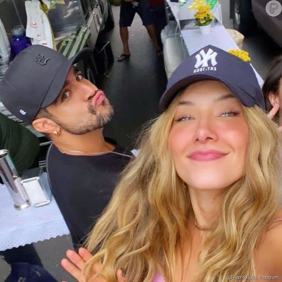 Caio Castro e Daiane de Paula passaram a fazer aparições públicas e posar juntos para fotos