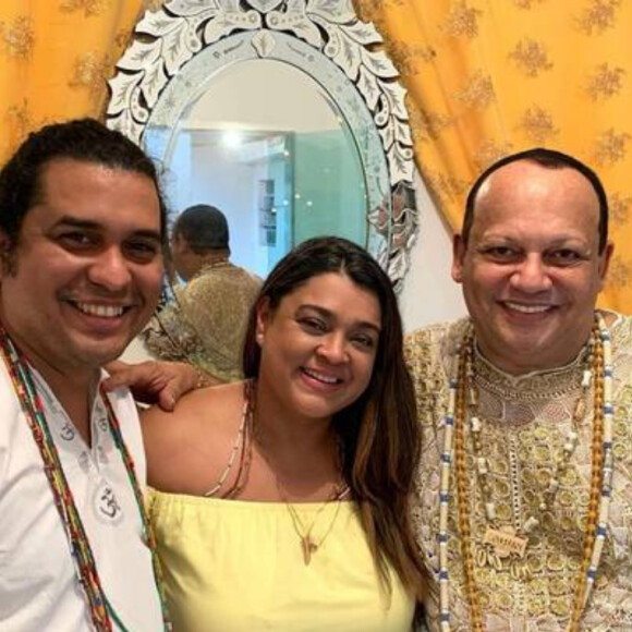 Preta Gil na festa do terreiro de Pai Celinho em Duque de Caxias, na Baixada Fluminense