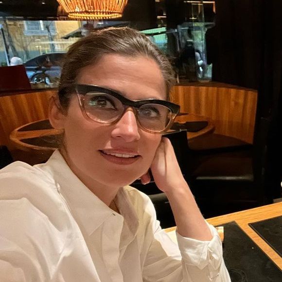 Renata Vasconcellos com a irmã gêmea, Lana