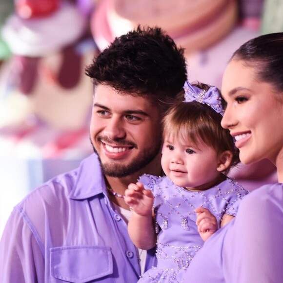 Virgínia Fonseca e Zé Felipe são pais de Maria Alice, 1 ano, e esperam a 2ª filha do casal, Maria Flor
