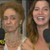 Avó de Nathalia Dill diz que Roberto Carlos não é galã durante entrevista ao 'Pânico na Band' após gravação do especial do rei