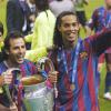 No clube Barcelona, Ronaldinho atingiu o auge da carreira