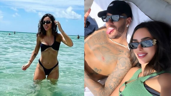 Bruna Biancardi mostra momento de intimidade com Neymar na praia em Miami. Foto!