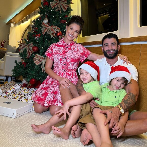 Gusttavo Lima e Andressa Suita são pais de Gabriel, de 4 anos, e Samuel, de 3