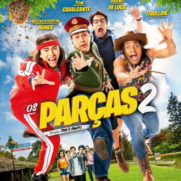 'Os Parças 2' é protagonizado por Tom Cavalcante, Whindersson Nunes, Tirullipa e Bruno De Luca