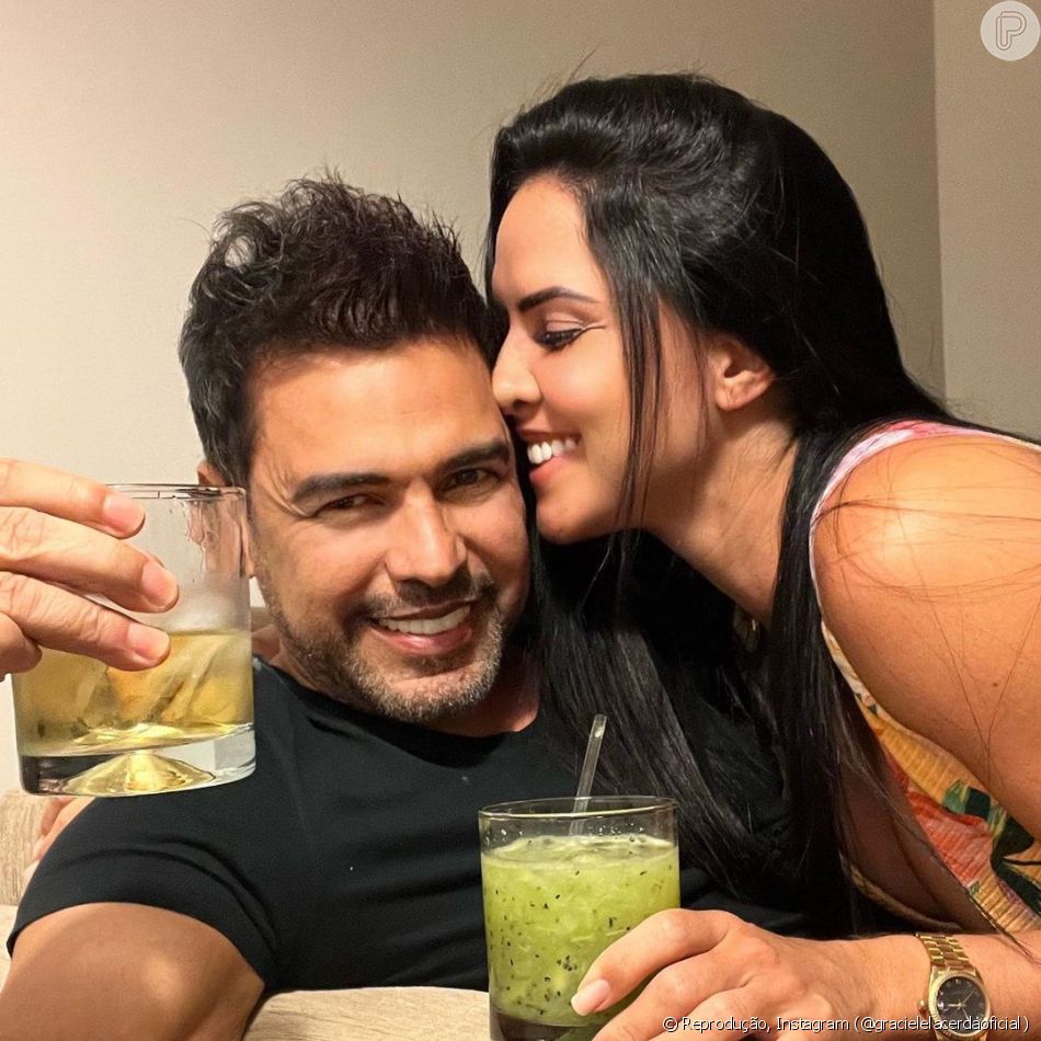 Graciele Lacerda afirma que Zezé Di Camargo fez uma brincadeira: 'Se fosse verdade ele não tinha feito nem stories'