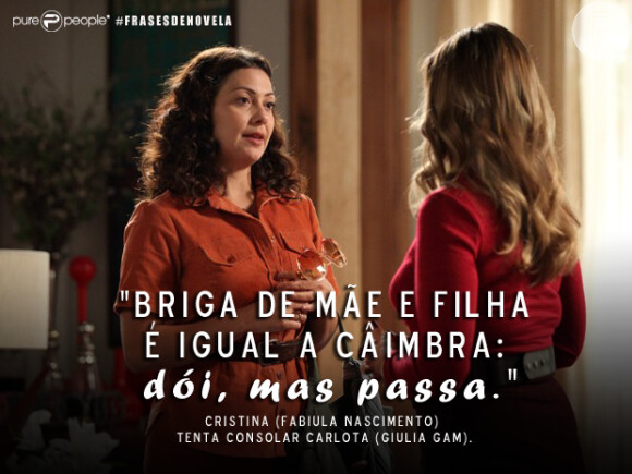 'Briga de mãe e filha é igual a câimbra: dói, mas passa' - Cristina (Fabiula Nascimento), em 'Boogie Oogie'