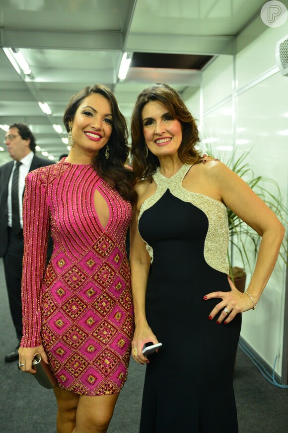 O modelo escolhido por Patricia Poeta no evento da Globo Vem Aí também não agradou muito aos internautas e foi alvo de críticas