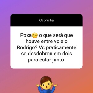 Irmão de Rodrigo Mussi respondeu a maioria das perguntas sobre ele com emojis e figurinhas enigmáticas