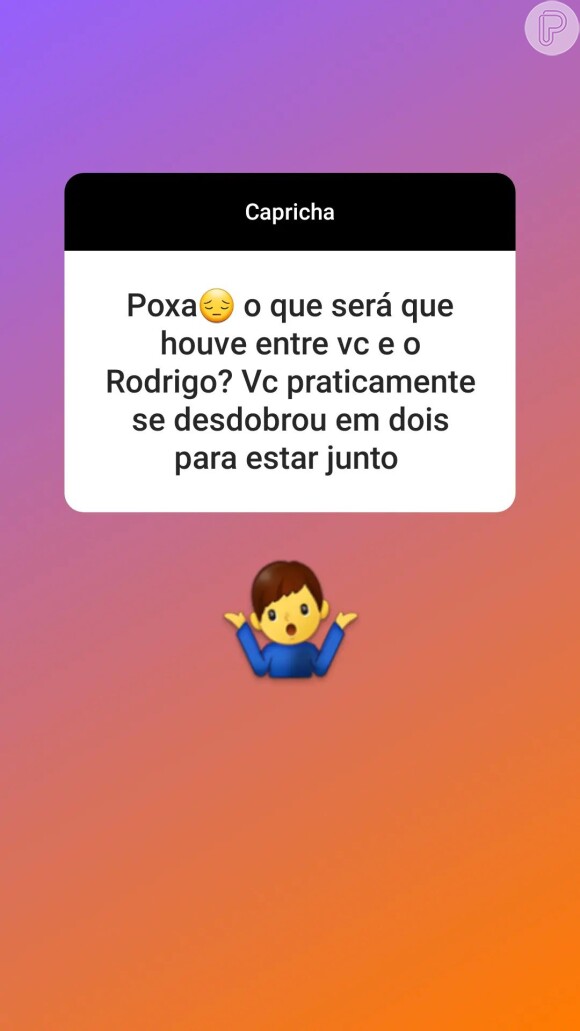 Irmão de Rodrigo Mussi respondeu a maioria das perguntas sobre ele com emojis e figurinhas enigmáticas