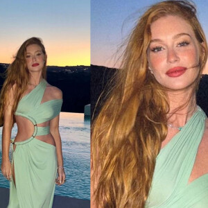Marina Ruy Barbosa usou um look sexy em mais um dia em Mykonos, na Grécia