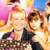 Xuxa com a filha Sasha nas gravações do 'Mundo da Imaginação'