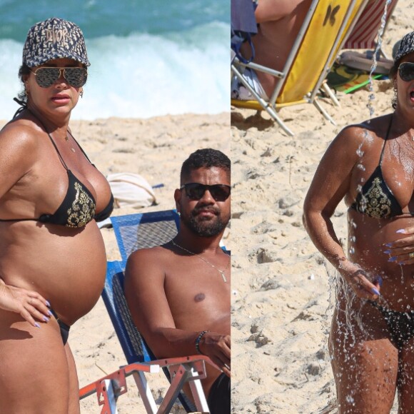 Gravidez de Viviane Araujo já chegou a 8 meses