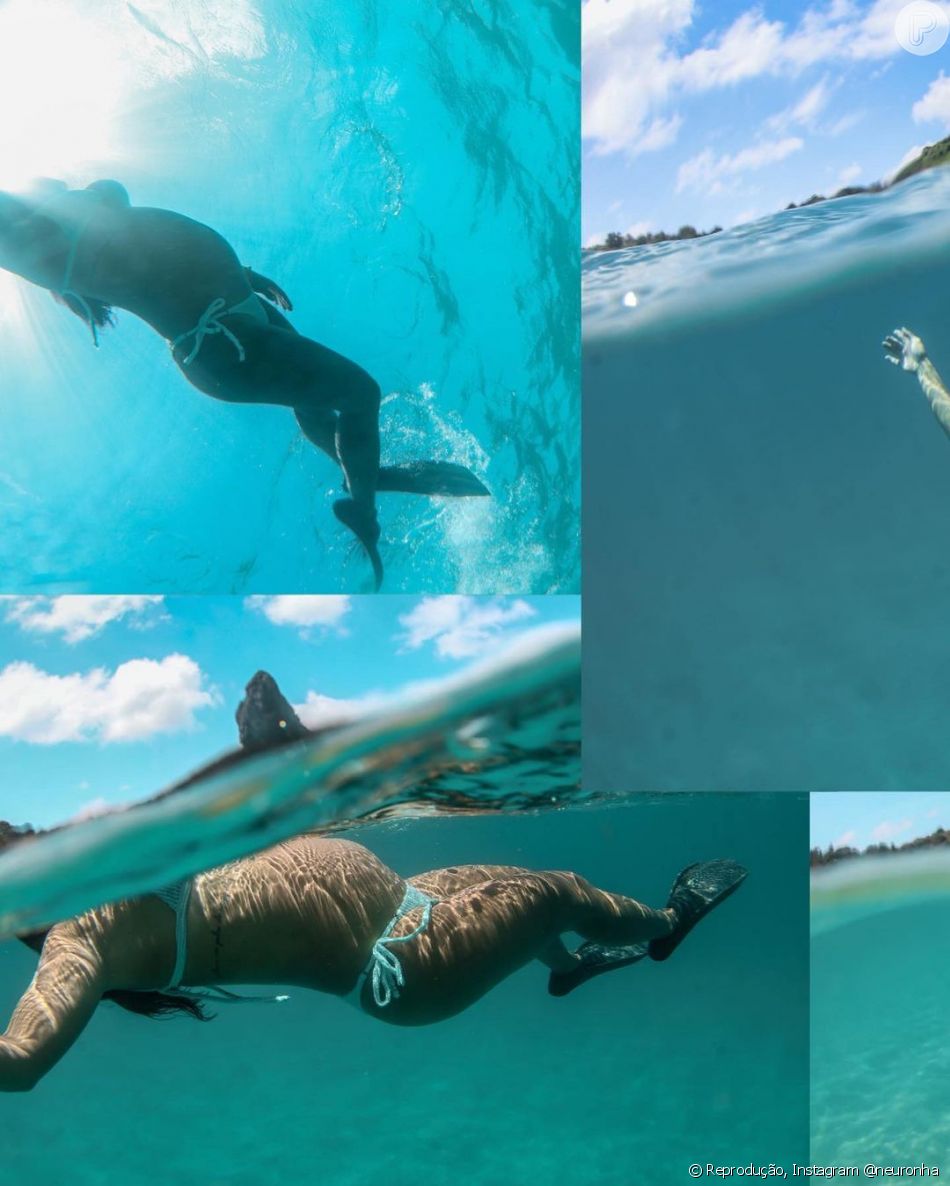 As fotos submersas de Neuronha também encantam seguidores nas redes sociais