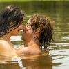Jesuita Barbosa e Alanis Guillen fizeram par romântico em 'Pantanal'