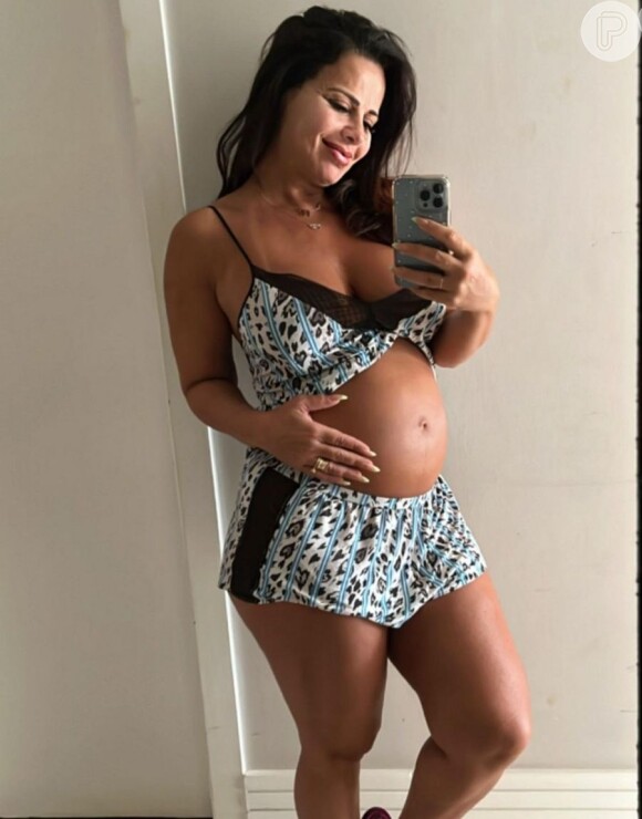 Antes de dar à luz, Viviane Araujo revelou estar ansiosa pelo nascimento do primeiro filho