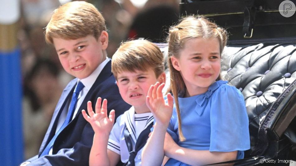 Kate Middleton e o príncipe William são pais de George, Charlotte e Louis