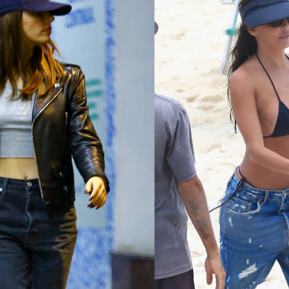 Bermuda jeans é tendência de moda no look do dia e na praia: Isis Valverde e Deborah Secco mostram versatilidade da peça