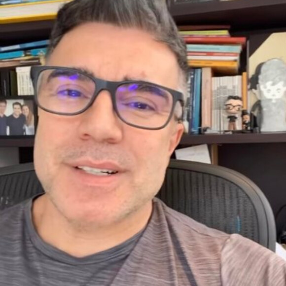 Jarbas Homem de Mello usou as redes sociais para falar da gravidez da mulher, Claudia Raia