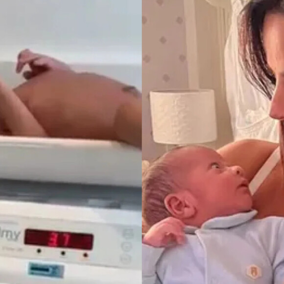 Viviane Araujo levou o filho, Joaquim, ao pediatra
