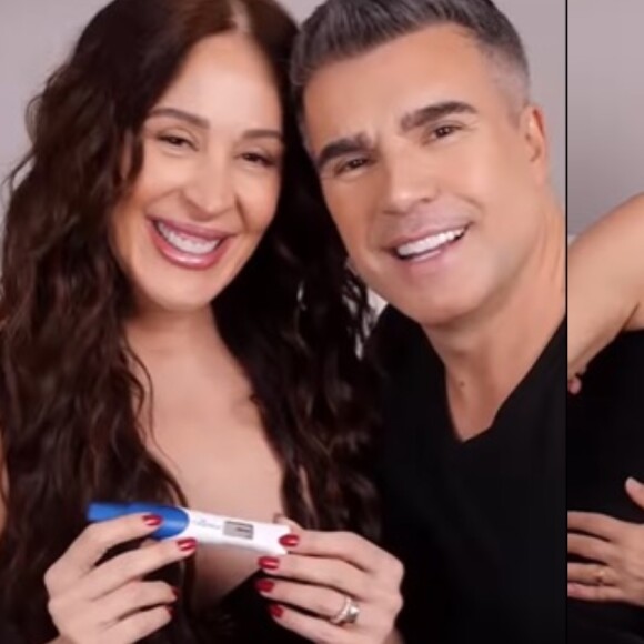 Claudia Raia e Jarbas Homem de Mello anunciaram gravidez com vídeo nas redes sociais