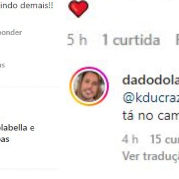 Wanessa também já se declarou a Dado