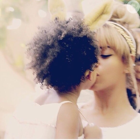 Beyoncé e Blue Ivy em um momento fofo entre mãe e filha