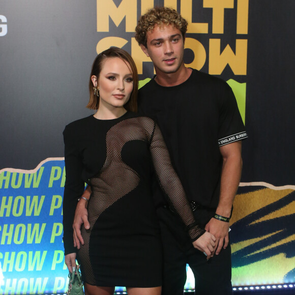 Larissa Manoela e André Luiz Frambach marcaram presença no Prêmio Multishow 2022