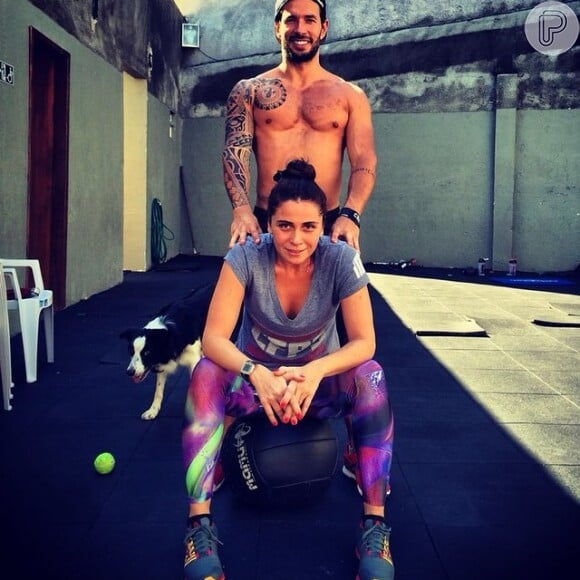 A atriz Giovanna Antonelli não deixa de treinar o CrossFit 