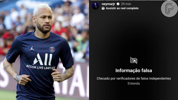 Neymar é censurado por publicar fake news