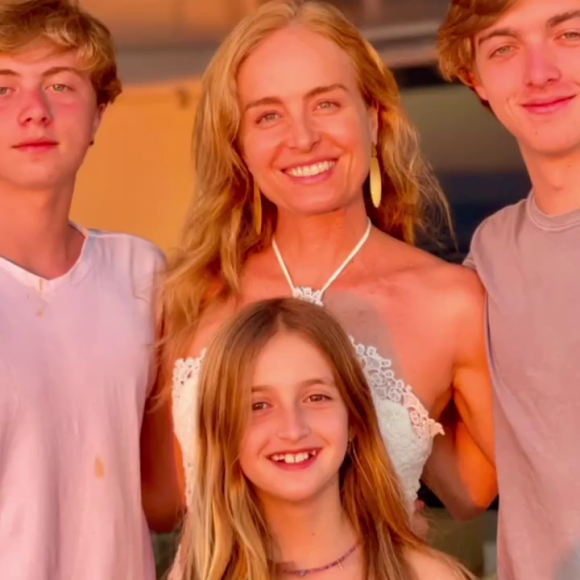 Além de Benício, Angélica também é mãe de Joaquim, de 17 anos, e de Eva, de 10