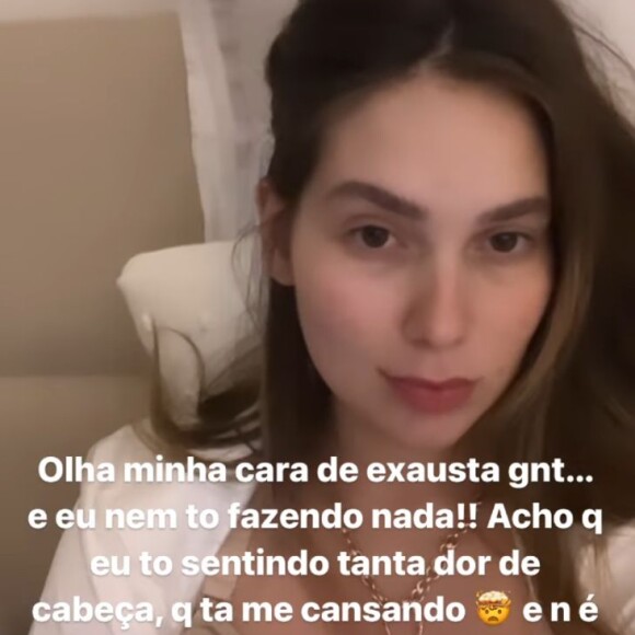 Virgínia Fonseca relata estar muito cansada: 'Sentindo tanta dor de cabeça'