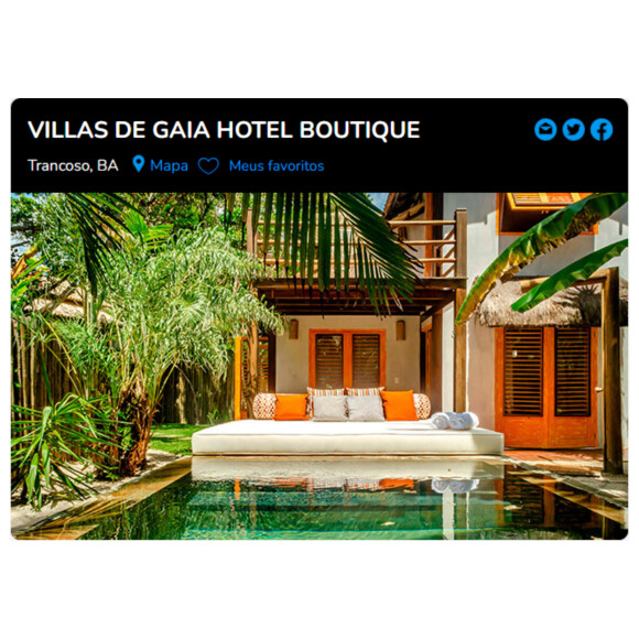 Férias de Verão em Vilas de Gaia Hotel Boutique em Trancoso, BA