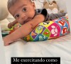 Filho de Viviane Araujo tem se exercitado a pedido da pediatra