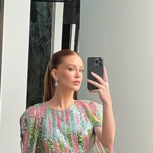 Marina Ruy Barbosa mostrou detalhes de seu vestido poderoso